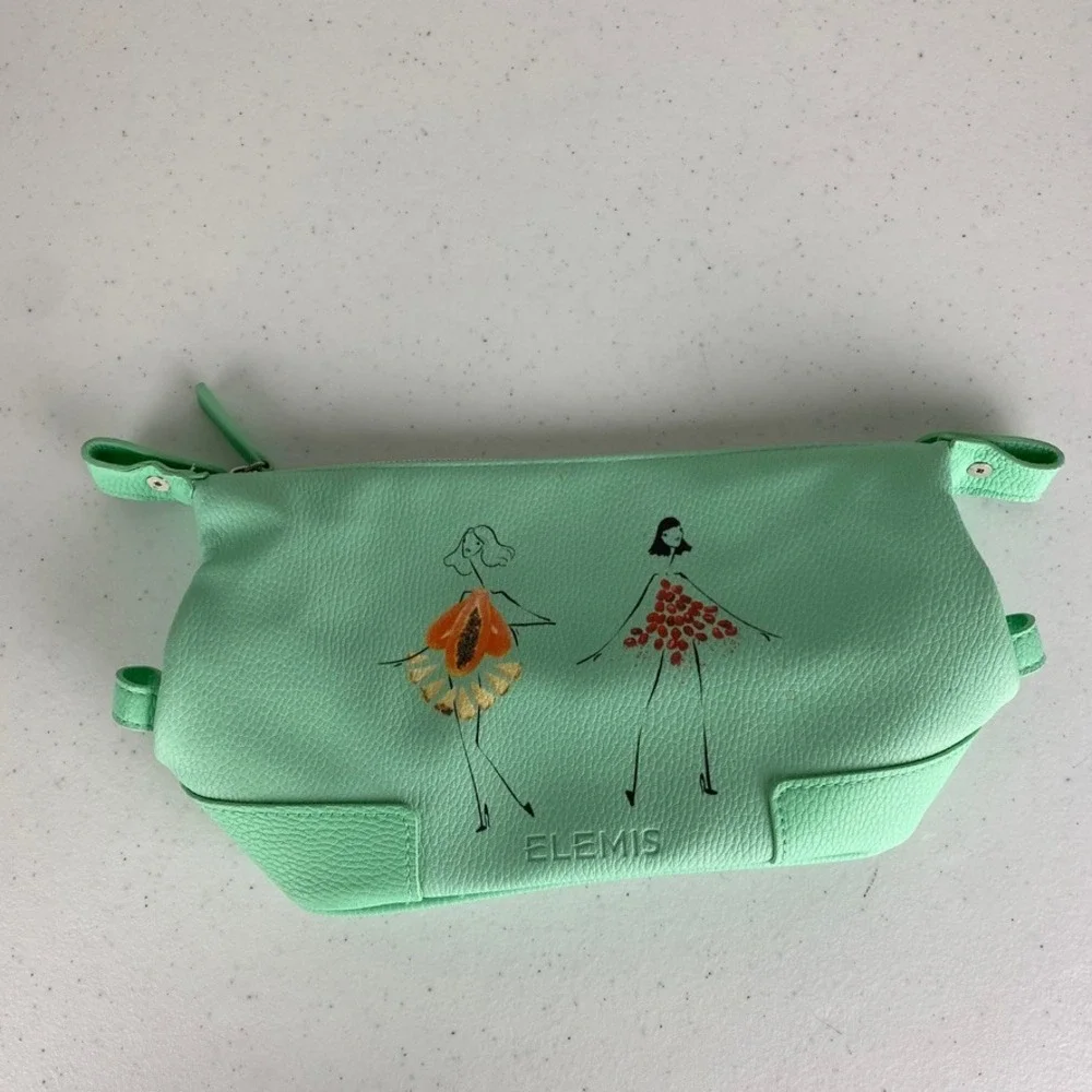 Elemis x Gretchen Roehrs Cosmetic Bag Women‎ OS Mint Green Fashion Illustration